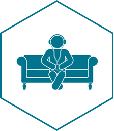 Using the Michel Thomas Language Library app to learn languages whilst relaxing at home.